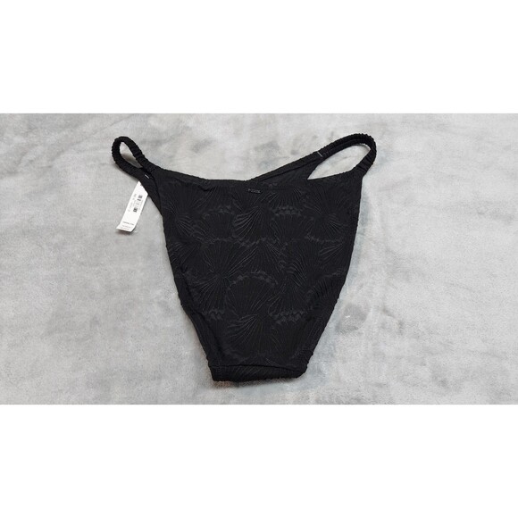 Victoria's Secret Swim Pure Black XL Scrunchie String Bikini Bottom NWT - Picture 5 of 6